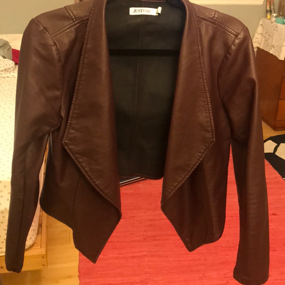Fashion pleather jacket